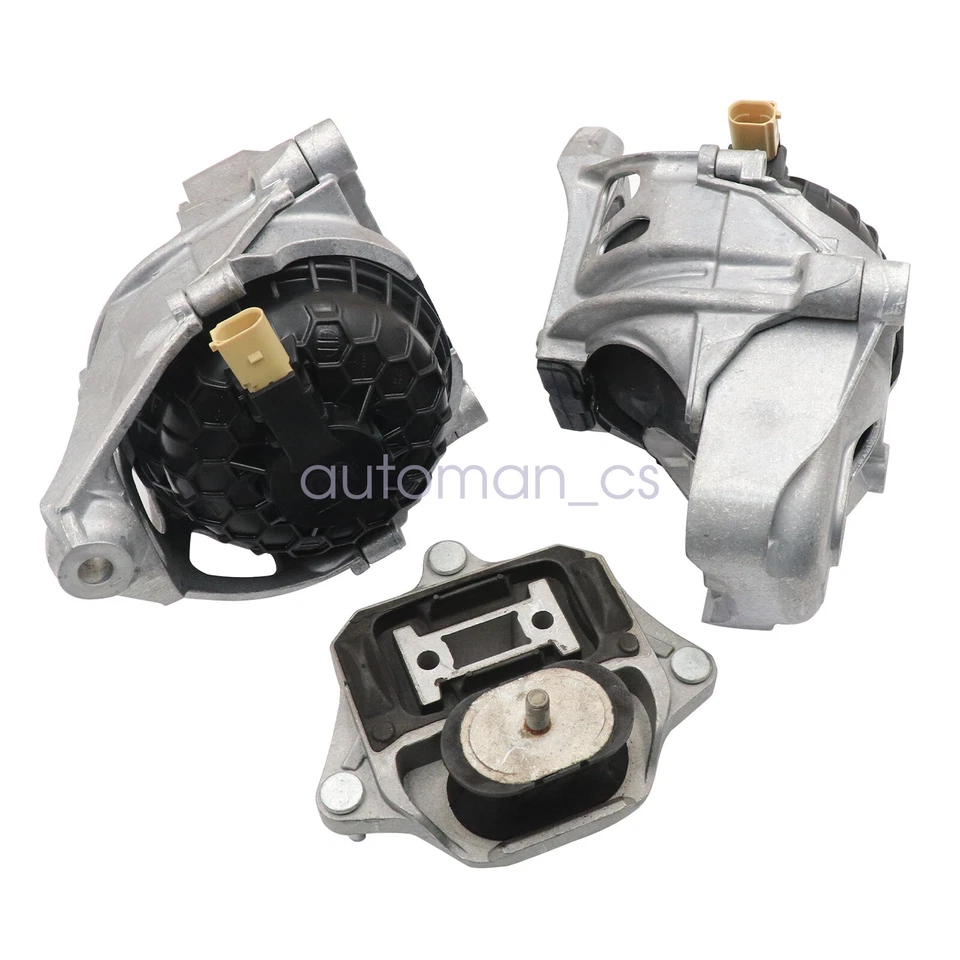 Juego de 3 soportes de motor y montaje de transmisión para Audi S4 S5 Quattro 17-20 Foto 4 de 4