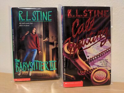 Vintage R.L. Stine YA Horror Lot - Call Waiting + The Babysitter III