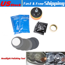 Pro Car Headlight Lens Restoration Repair Kit Polishing Cleaner Cleaning Tool Us