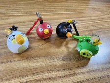Lot Of 4 Angry Birds Key Chains Rovio Entertainment 