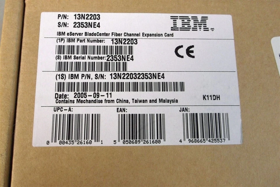Lot of (6) IBM eServer BladeCenter Fiber Channel Expansion Cards 13N2203 - New - Image 2 of 3