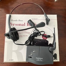 Vintage Radio Shack 21-1840 Personal 14 Channel Hands Free Retro Two Way Radio