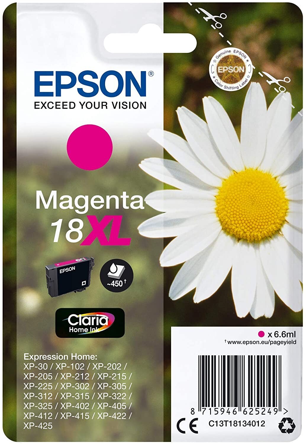 Epson Singlepack Magenta 18XL Claria Home Ink - Image 3