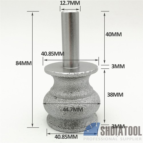 1pc Vacuum Brazed Diamond Router Bits With 1/2" Shank For Stone Marble Cutter a - Picture 13 of 44
