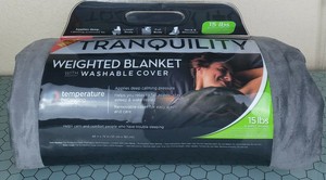Tranquility Weighted Blanket Temperature Balancing w/ Washable Cover 15