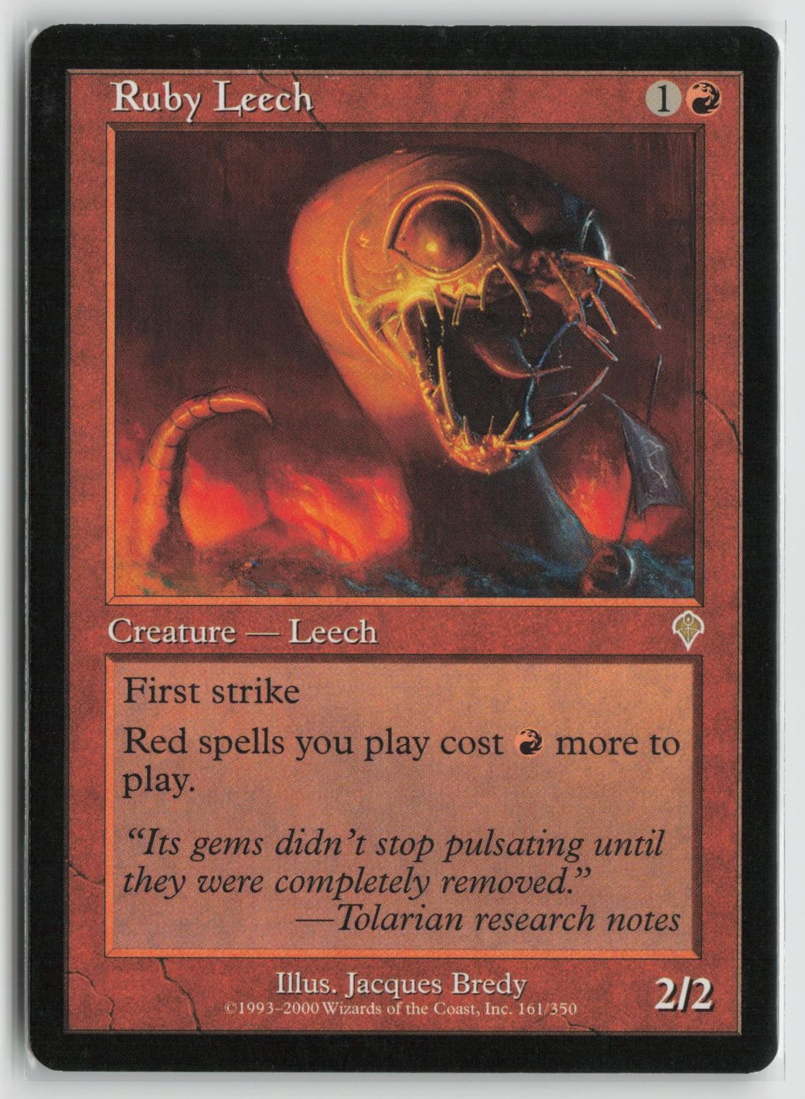 Ruby Leech Moderately Played 161 Invasion MTG