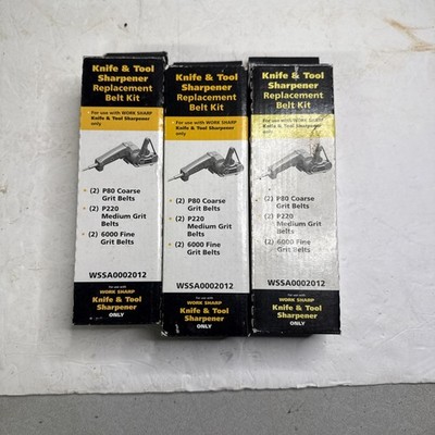 Work Sharp WSSA0002012 Knife and Tool Sharpener Replacement Belt Kit