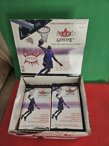 2001-02 Fleer GENUINE  BASKETBALL 5 PACK Lot, Game-used Memorabilia Cards, Auto.