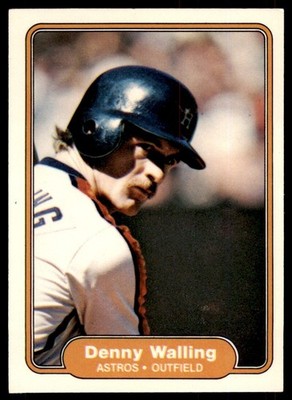 1982 FLEER DENNY WALLING . HOUSTON ASTROS #236