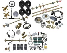 29" 44" 32" Go Kart Electric Rear Axle Kit 6" 7" 8" Wheels Sprocket Brake ATV US