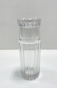 A Product Type Glassware Vase Clear Engraved Patterned Cylinder Tableware