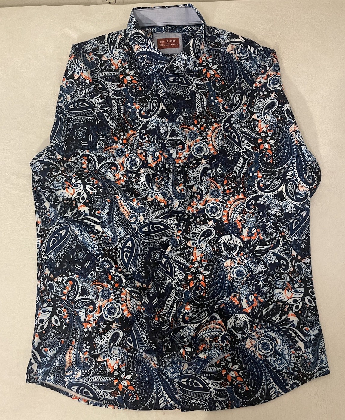 Consequence Men’s Print Button Down Long Sleeve S… - image 3