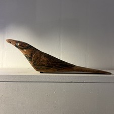 Wooden Painted Folk Art Bird 12  Long