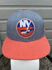 NHL New York Islanders New Era 9FIFTY Wool Blend SnapBack Gray/Coral Red Cap/Hat