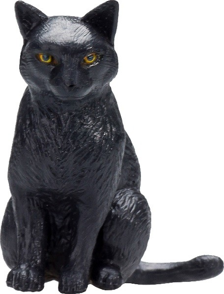 Mojo 387372 Cat sitting Black 3.5 cm Farm animals