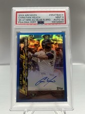 Christian Yelich 2024 Topps Archives Auto /25, PSA dual-graded 9/10,  Pop 1 !!