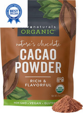 Organic Cacao Powder, Unsweetened, 8 oz 227 g Rich 0.5 Pound Pack of 1