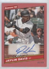 2020 Panini Donruss Retro 1986 Signatures Red 70/99 Jaylin Davis Auto 0b0
