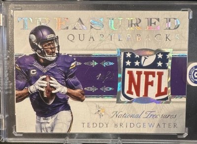 2015 Panini National Treasures - Teddy Bridgewater 1/1 NFL Shield 1 of 1