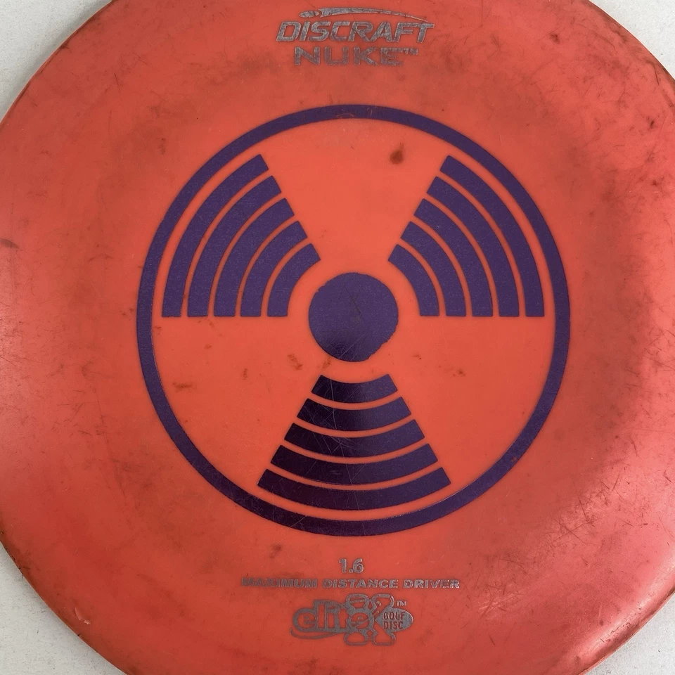 Disco de golf Discraft NUKE EliteX 172 g 1,6 controlador de distancia máxima usado Foto 2 de 4