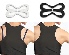 Racer Back Bra Clip Strap Holder Adjuster Cleavage Enhancer Oval Heart Butterfly