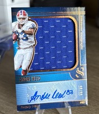 2025 Panini Silhouette Andre Reed Patch Auto Bronze /99 Bills