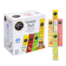 4C Powder Drink Mix Packets, Iced Tea Variety 44 Ct