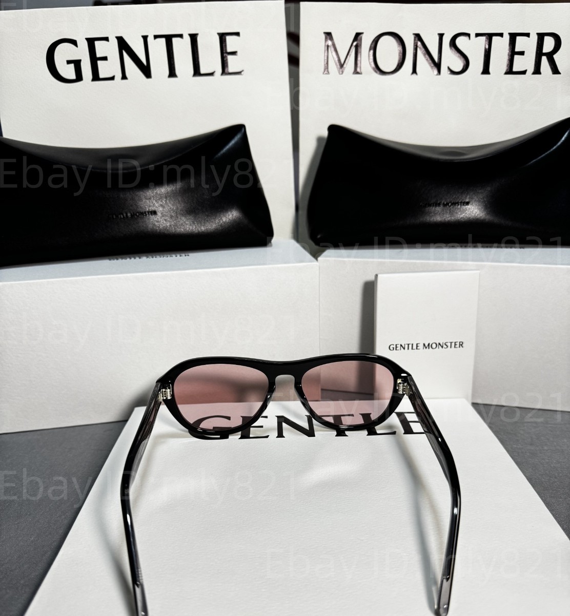 GentleMonster Sunglasses Oaa 01(V) Black Frame Pink Lenses | eBay
