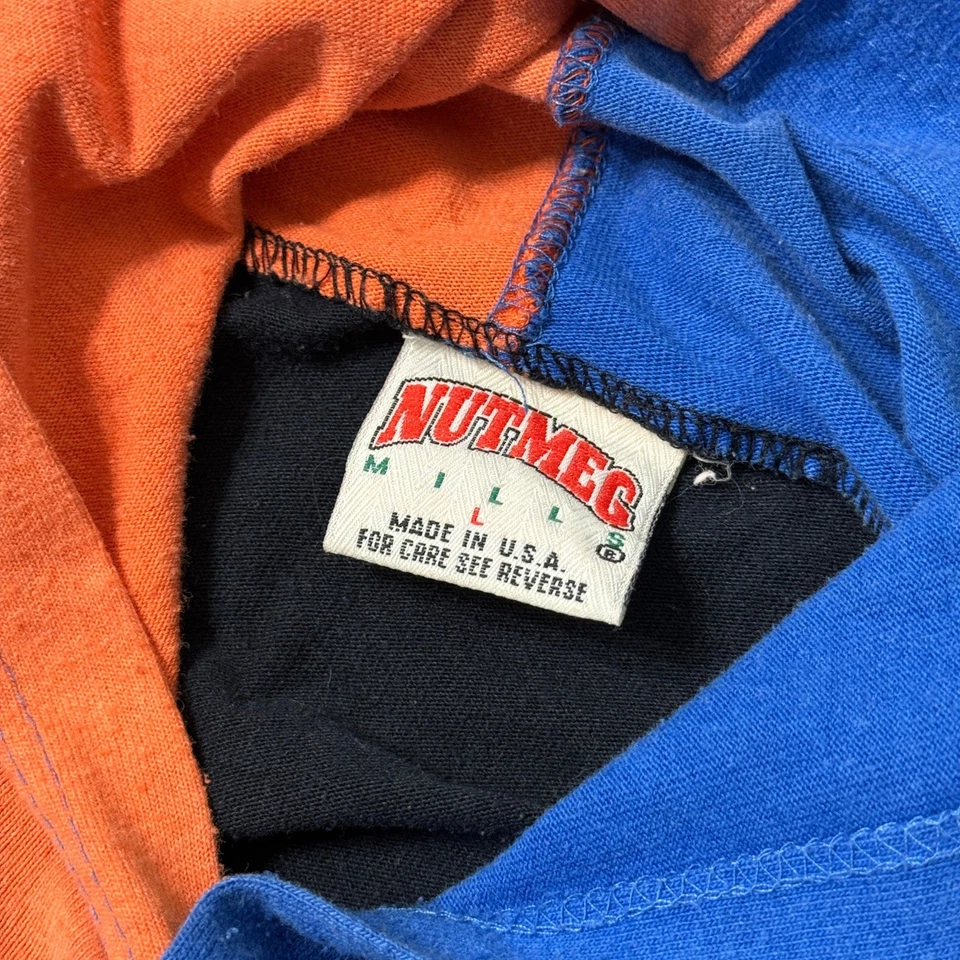 Sudadera con Capucha Vintage Años 90 University of Florida Gators Colorblock Nuez moscada Negra Grande Foto 4 de 4