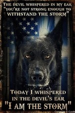 Funny Dog Sign Aluminum Metal Sign 8x12 Home Decor Black Wall Art