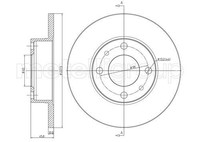 2X Metelli Bremsscheibe 23-0014 FüR Autobianchi Passend FüR Fiat FSO Lancia