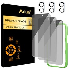 Ailun 3 Pack Privacy Screen Protector for iPhone 17 6.3 inch 3 Pack Camera L...
