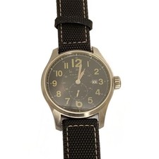 Hamilton Khaki Field Officer H706550 Analog BLK Black Men's Watch Fabric band