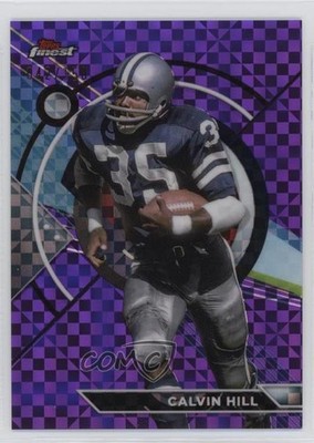2023 Composite Topps Finest Purple Checkerboard Refractor 42/150 Calvin Hill d4y