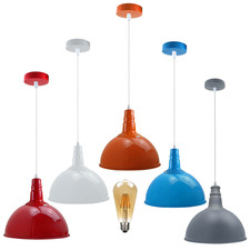 Pendelleuchte Retro Hängelampe Vintage-Leuchte Deckenlampe Pendellampe E27