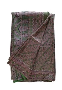 100% Pure Silk Sari Vintage Recycled Saree Silk Printed Fabric Material PSS17626