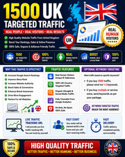 1500 UK Targeted Website Traffic | Real Human Visitors | SEO Traffic Service
