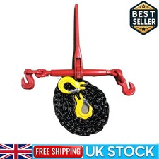 5/16" - 3/8" Ratchet Load Binder Set - With 2.5 Meters of 8mm G80 Lashing Chain