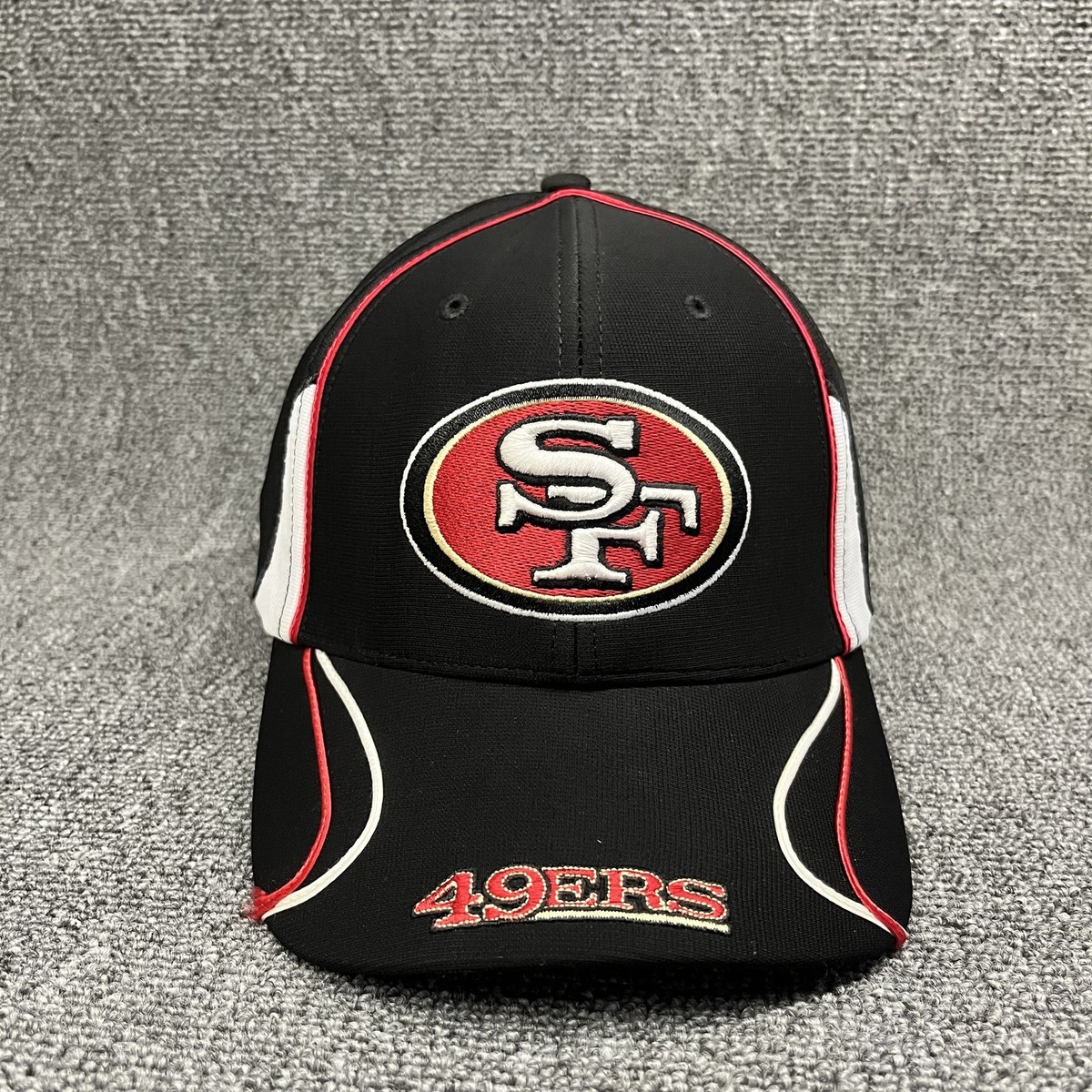 San Francisco 49ers '47 Brand NFL Hat Black Red White Adjustable Strapback Cap