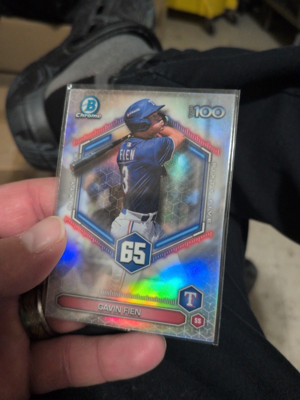 2026 Bowman Chrome Gavin Fien Top 100 #BTP-65 RANGERS