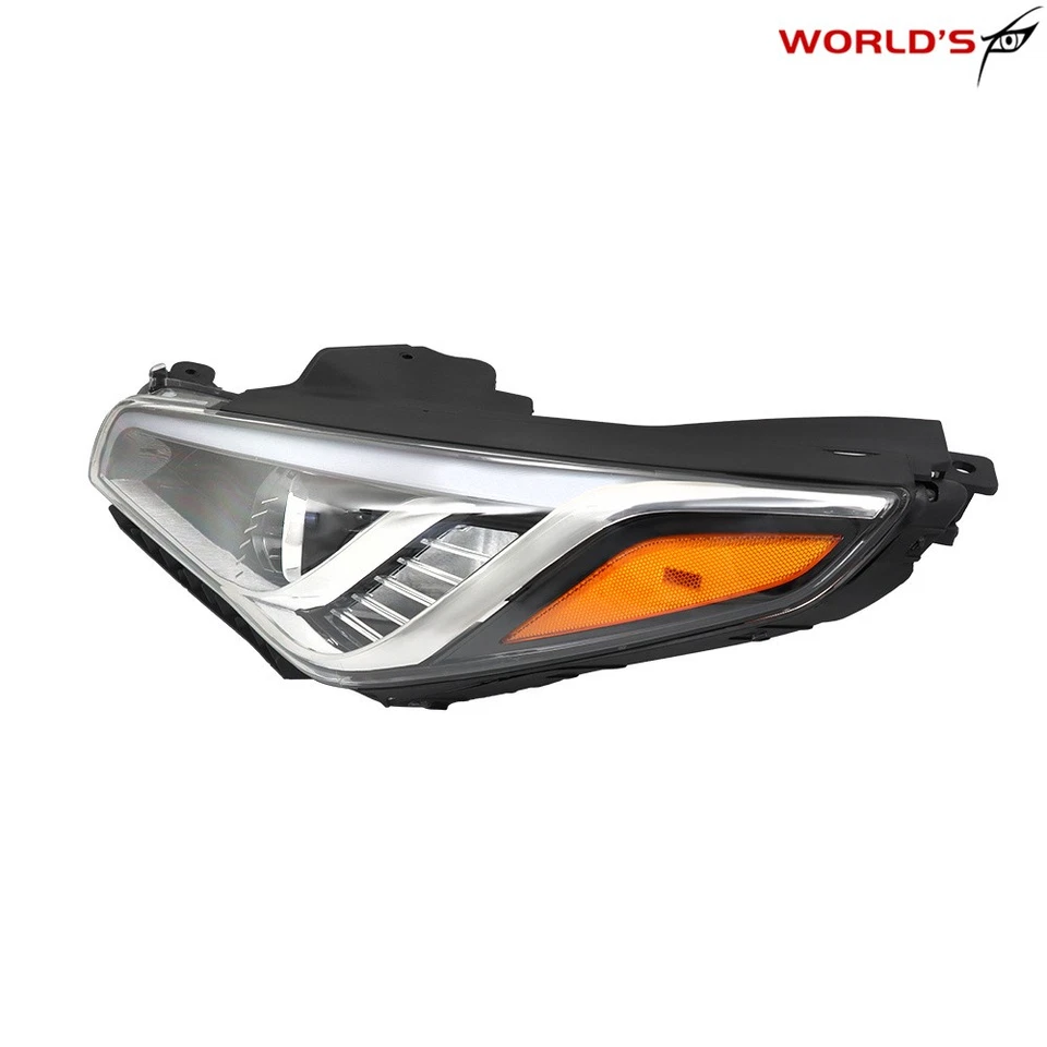Fit For Hyundai Sonata 2015 2016 2017 Chrome Halogen Headlight Headlamp Assembly - Image 4 of 4