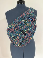 Kavu Women's Canvas Rope Sling Bag Crossbody Backpack Blue Green Yellow Pink