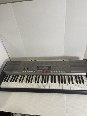 Casio LK-230 61-Key Electronic Keyboard Silver Black Built-in Speaker USB