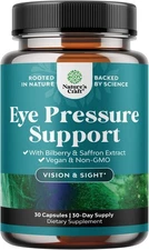 Eye Pressure Support with Bilberry Extract - Vegan Health Supplement for... 