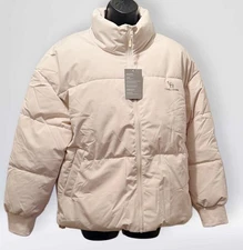 NWT Camel Crown Women’s Puffer Jacket Color: Cream Size L
