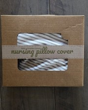 Cover WeeSprout 100 Organic Cotton Nursing Boppy Cover-Taupe Stripes-NIB