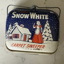 Rare Antique 1940 s NORSTAR Cinderella Child s Carpet Sweeper Tin Toy No Handle