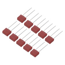25Pcs DIP Mounted Miniature Square Slow Blow Micro Fuse, 1.6A 250V, Red
