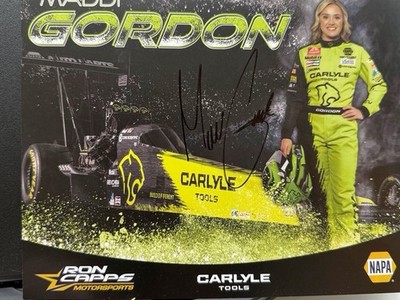 VRHTF NHRA VERY COOL ''2026 SIGNED MADDIE GORDON'' TOP FUEL DRAGSTER HAND OUT''