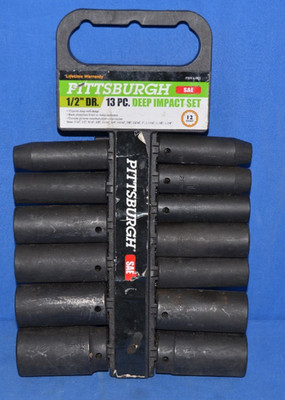 Pittsburgh 1/2'' Drive 13pc Deep Impact Set
